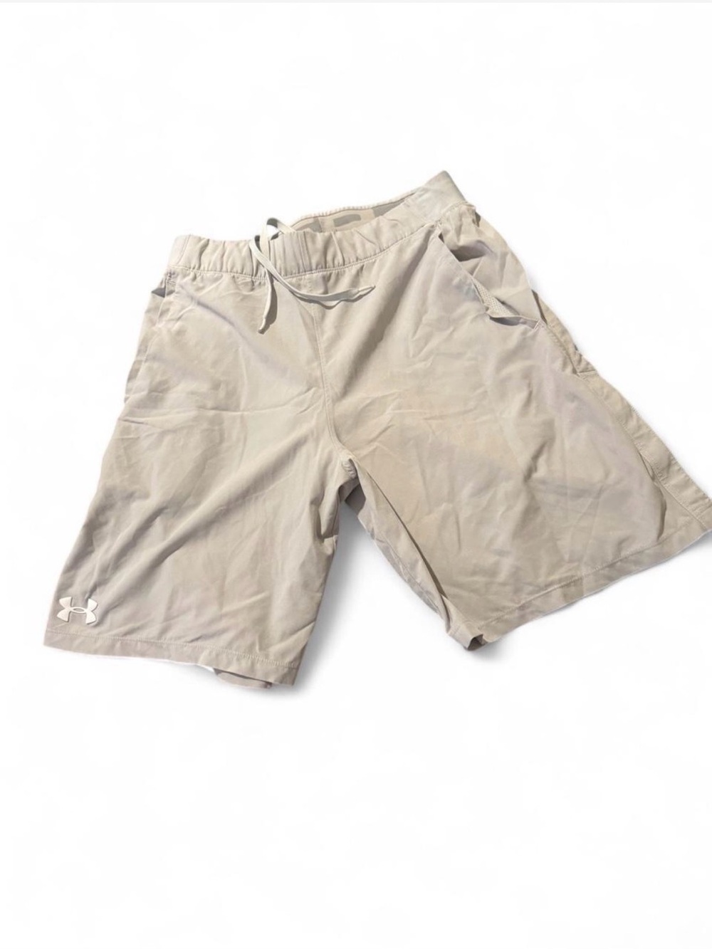 Under Armour Men's Athletic Drawstring Shorts - Beige